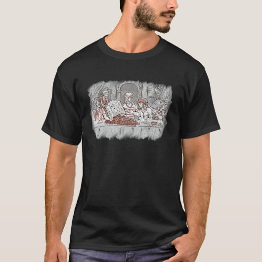 Last Supper Crab Boil Crawfish  Jesus Christian Go Tシャツ (正面)