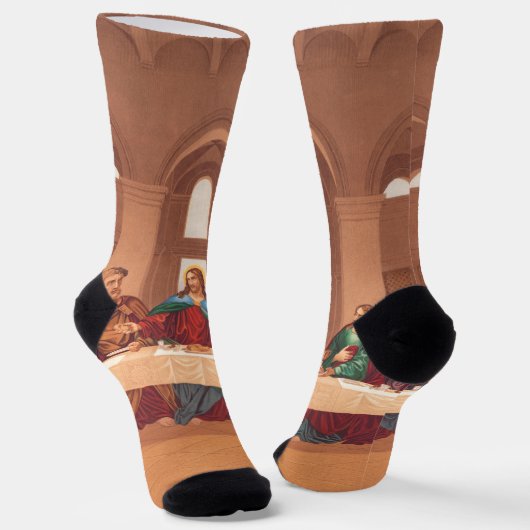 Last Supper of Jesus Christ ソックス (傾斜あり)