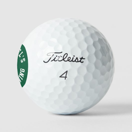 Last Swing Bachelor Party Custom Golf Balls ゴルフボール (ロゴ)
