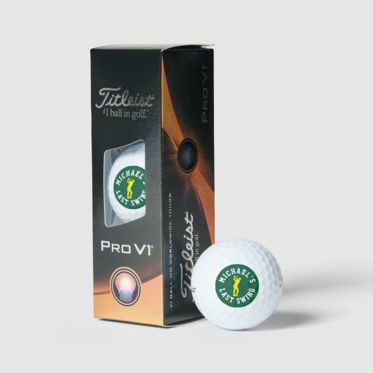 Last Swing Bachelor Party Custom Golf Balls ゴルフボール (パッケージング)
