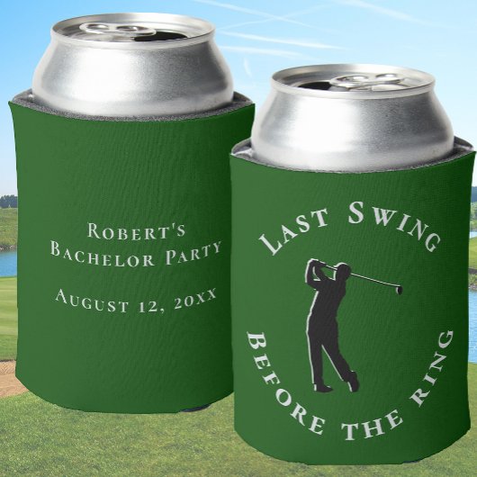 Last Swing Before The Ring Bachelor Party Favor 缶クーラー