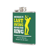 Last Swing Before the Ring Bachelor Party Flask フラスク (左)