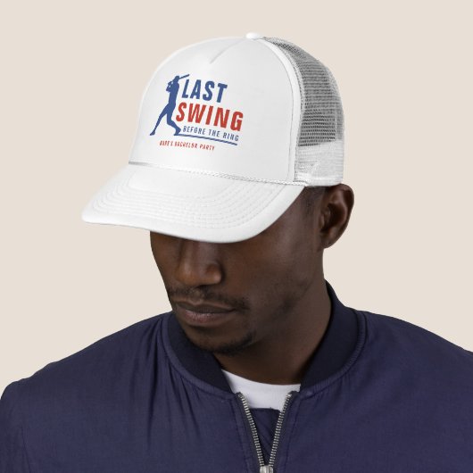 Last Swing Before the Ring Baseball Bachelor Party キャップ (インサイチュ)