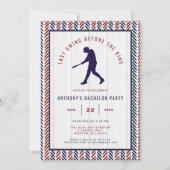 Last Swing Before The Ring Baseball Bachelor Party 招待状 (正面)