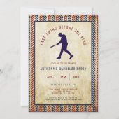 Last Swing Before The Ring Baseball Bachelor Party 招待状 (正面)