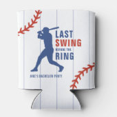 Last Swing Before the Ring Baseball Bachelor Party 缶クーラー (裏面)