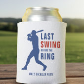 Last Swing Before the Ring Baseball Bachelor Party 缶クーラー