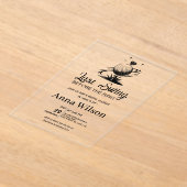 Last Swing Before the Ring Bridal Shower  アクリル招待状 (レイダウン)