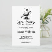 Last Swing Before the Ring Bridal Shower  招待状 (スタンド正面)