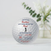 Last Swing Before The Ring Golf Bachelor Party 招待状 (スタンド正面)