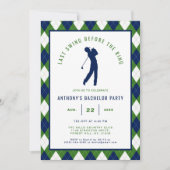 Last Swing Before the Ring | Golf Bachelor Party 招待状 (正面)