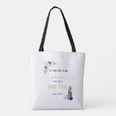 Last Swing Before the Ring Golf Bachelorette Bride トートバッグ (裏面)