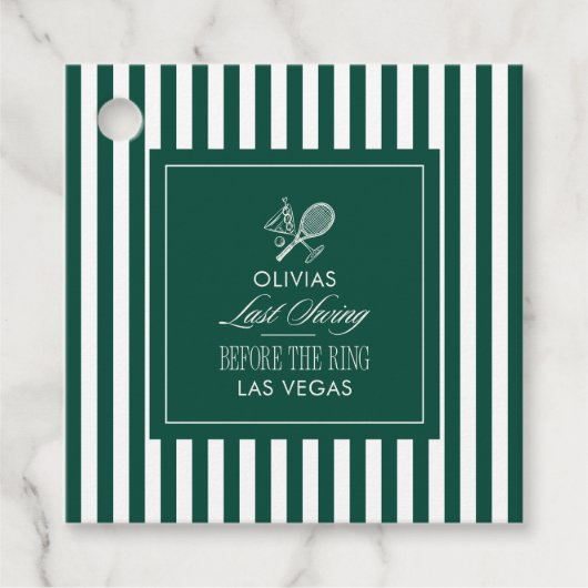 Last Swing Before the Ring green bachelorette フェイバータグ (正面)