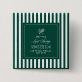 Last Swing Before the Ring Green bachelorette 缶バッジ (正面)