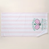 Last Swing Before The Ring Pickleball Bach Weekend ビーチタオル (正面)