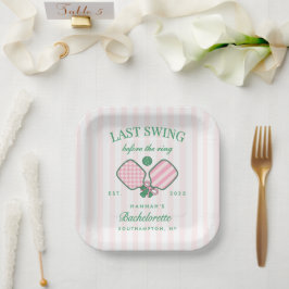 Last Swing Before The Ring Pickleball Bach Weekend ペーパープレート