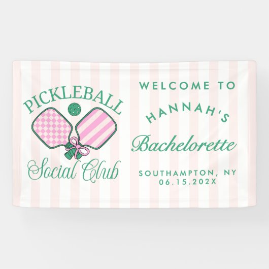 Last Swing Before The Ring Pickleball Bach Weekend 横断幕 (横)