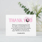 Last Swing Golf Pink Bachelorette  サンキューカード (スタンド正面)