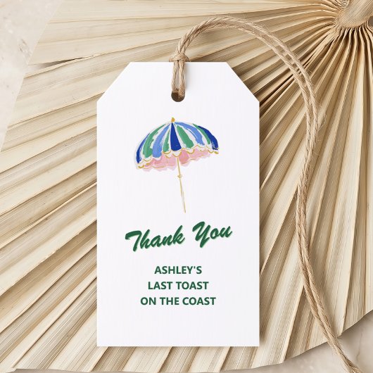 Last Toast on the Coast バチェラーウィークエンド ギフトタグ