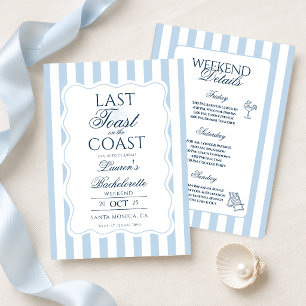 Last Toast on the Coast バチェラーウィークエンド 招待状