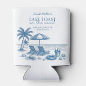 Last Toast on the Coast Bachelorette Beach Party 缶クーラー (裏面)