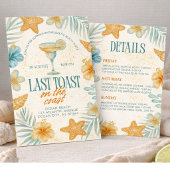 Last Toast on the Coast Bachelorette Beach Weekend 招待状