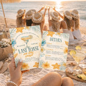 Last Toast on the Coast Bachelorette Beach Weekend 招待状