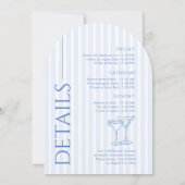 Last Toast On The Coast Bachelorette Weekend 招待状 (裏面)