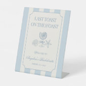 Last Toast on the Coast Bachelorette Welcome 台座サイン (正面)
