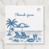 Last Toast on the Coast Beach Bachelorette Party  フェイバータグ (裏面)