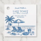 Last Toast on the Coast Beach Bachelorette Party  フェイバータグ (正面)