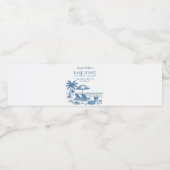 Last Toast on the Coast Beach Bachelorette Party ペットボトルラベル (シングルラベル)