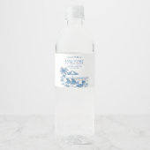 Last Toast on the Coast Beach Bachelorette Party ペットボトルラベル (正面)