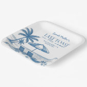 Last Toast on the Coast Beach Bachelorette Party  ペーパープレート (傾斜あり)