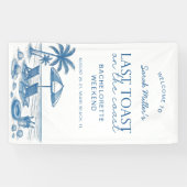 Last toast on the coast Beach Bachelorette Party  横断幕 (横)