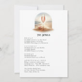 Last Toast on the Coast Beach Bachelorette Weekend 招待状 (裏面)