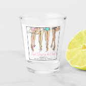 Last Toast on the Coast Beach Bikini Bachelorette ショットグラス (正面)