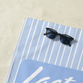 Last toast on the coast Blue Bachelorette party ビーチタオル (インサイチュ)