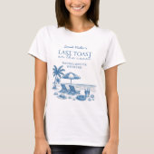 Last Toast on the Coast Blue Bachelorette Party  Tシャツ (正面)