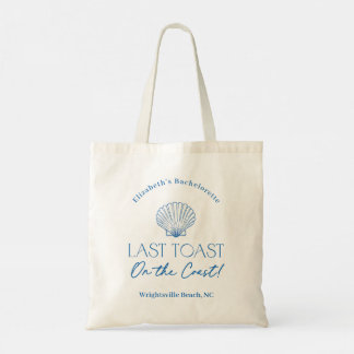 Last Toast on the Coast Blue Shell Bachelorette トートバッグ