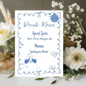 Last Toast On the Coast Drinkメニューバチェロレッテ 台座サイン