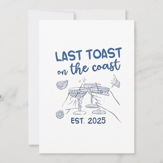 Last Toast on the Coast Est 2025 セーブザデート (正面)