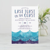 Last Toast on the Coast │Ocean Bachelor Party 招待状 (スタンド正面)