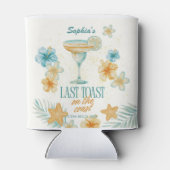 Last Toast on the Coast Personalized Tropical  缶クーラー (裏面)