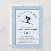 Last Toast on the Slopes Skiing Bachelor Party 招待状 (正面)