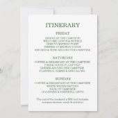 Last Trail Before The Veil Bachelorette Green 招待状 (裏面)