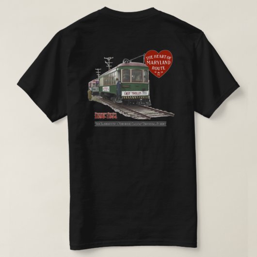 Last Trolley 70th Anniversary - Image on Back Tシャツ (デザイン裏面)
