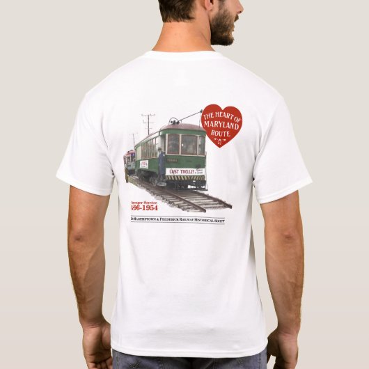 Last Trolley 70th Anniversary - Image on Back Tシャツ (裏面)