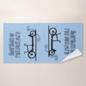 Lastenfahrrad Albtraum, Cargo bike nightmare バスタオル (バスタオル)