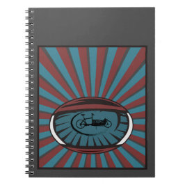 Lastenrad im Auge mit Strahlen ノートブック